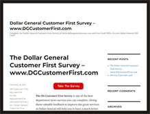 Tablet Screenshot of dollar-general-survey.com